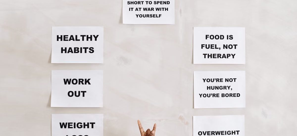 Motivational quotes promoting healthy living, fitness, and wellness habits.